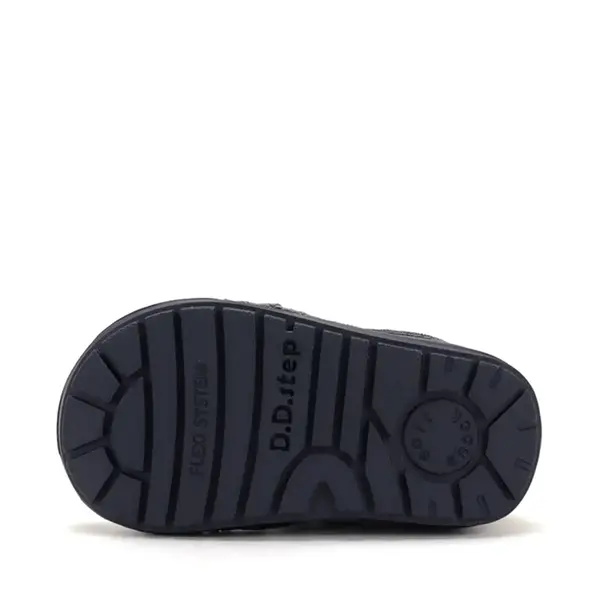 Ghete D.D Step baieti, piele naturala, talpa flexibila, captuseala textila, gri_A071-62646-21_Pebebe
