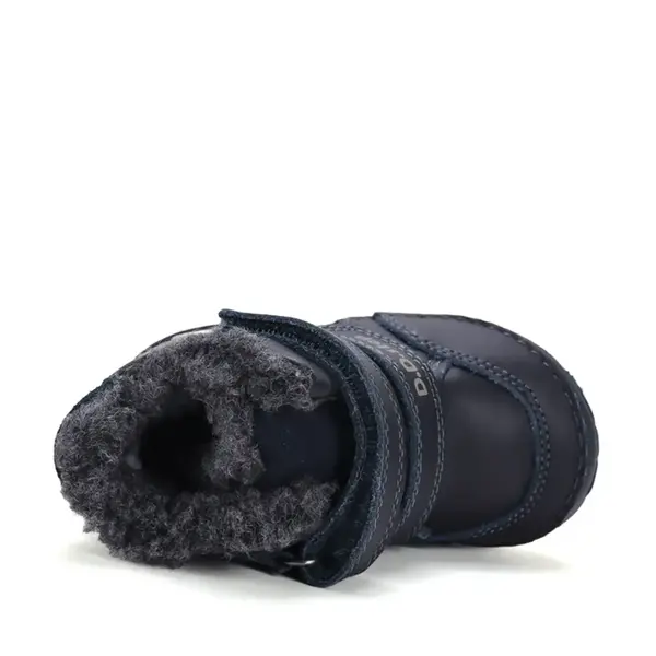 Ghete D.D.Step imblanite, baieti, piele naturala, talpa flexibila, bleumarin, model cu urs_W029-62556-19_Pebebe
