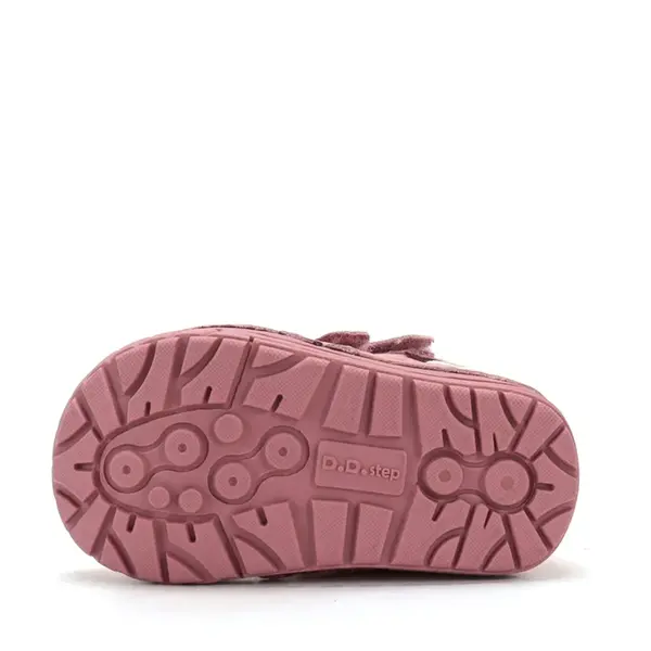 Ghete D.D.Step imblanite, fete, piele naturala, talpa flexibila, roz, model cu casuta_W029-62116B-19_Pebebe