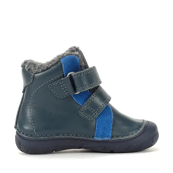 Ghete D.D Step baieti, piele naturala, imblanite, bleumarin_W082-62926A-20_Pebebe