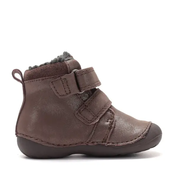 Ghete D.D Step copii, piele naturala, talpa flexibila, imblanite, cupru, model cu meduza_W015-62772-19_Pebebe