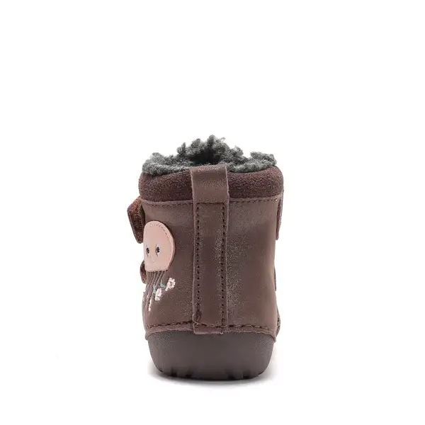 Ghete D.D Step copii, piele naturala, talpa flexibila, imblanite, cupru, model cu meduza_W015-62772-19_Pebebe