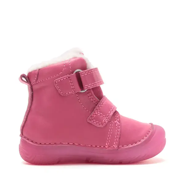 Ghete D.D Step fete, piele naturala, fluorescente, imblanite, fuchsia_W082-62935B-20_Pebebe