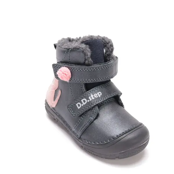 Ghete D.D Step fete, piele naturala, fluorescente, imblanite, gri_W082-62935AM-26_Pebebe