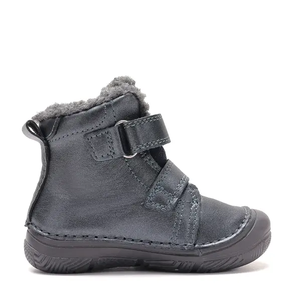 Ghete D.D Step fete, piele naturala, fluorescente, imblanite, gri_W082-62935AM-26_Pebebe