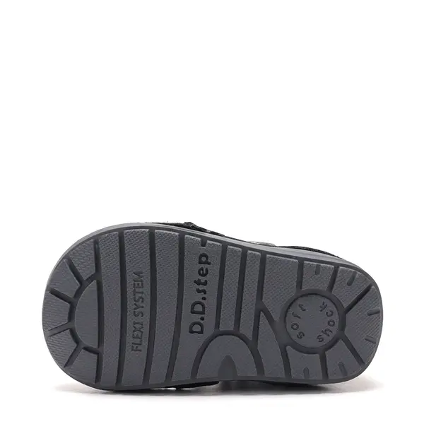 Ghete D.D.Step baieti, inalte, piele naturala, imblanite, negru, model masina pompieri_W071-62477B-20_Pebebe