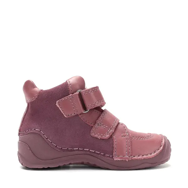 Ghete Ponte20 fete, piele naturala, supinatie 5 mm, sustinere calcai, culoare roz cu print_DA06-6-2507C-22_Pebebe