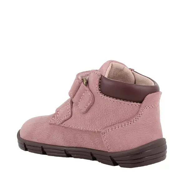 Ghete Primigi fete, primii pasi, Barefoot, piele naturala, talpa flexibila, varf protector, roz lila_2403111-19_Pebebe