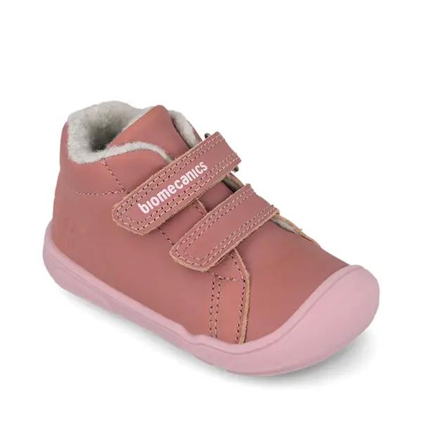 Pantofi barefoot Biomecanics fete, Wider Capsole, captuseala din lana, varf protector, roz_261140-G847FB-19_Pebebe