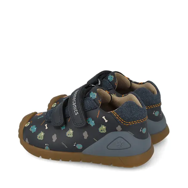 Pantofi Biomecanics baieti, piele naturala si material textil, Biogateo Casual, albastru_261129-A183-20_Pebebe