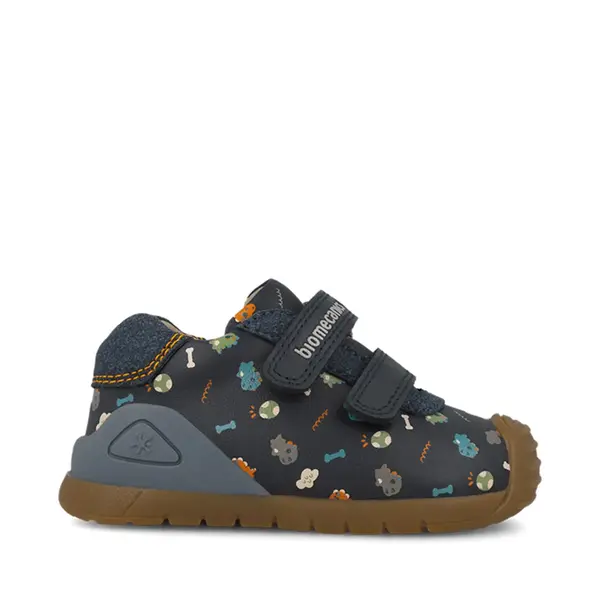 Pantofi Biomecanics baieti, piele naturala si material textil, Biogateo Casual, albastru_261129-A183-20_Pebebe
