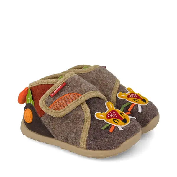 Pantofi interior barefoot Biomecanics copii, Biohome Sensory, talpa flexibila, maro_261187-A172-19_Pebebe
