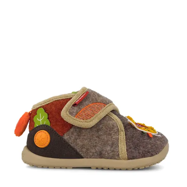 Pantofi interior barefoot Biomecanics copii, Biohome Sensory, talpa flexibila, maro_261187-A172-19_Pebebe