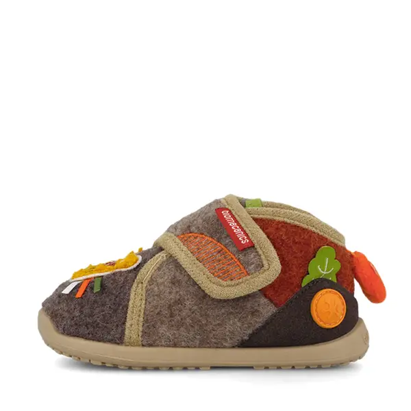 Pantofi interior barefoot Biomecanics copii, Biohome Sensory, talpa flexibila, maro_261187-A172-19_Pebebe
