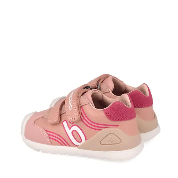 Pantofi Biomecanics fete, piele naturala si material textil, Biogateo Casual, roz_261130-D193-20_Pebebe
