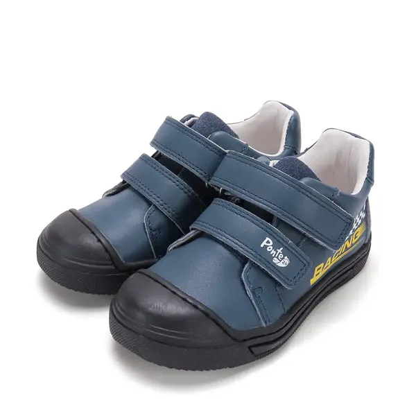 Pantofi copii cu supinatie, piele naturala, talpa ferma, bleumarin, Ponte20_DA03-6-2446-22_Pebebe