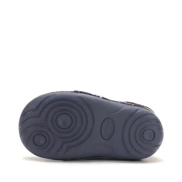 Pantofi D.D. Step baieti, primii pasi, piele naturala, talpa flexibila, bleumarin, model cu castor_S015-62748A-19_Pebebe