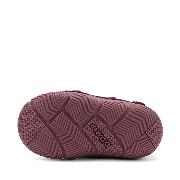 Pantofi D.D Step copii, piele naturală, captuseală din piele, talpă flexibilă, mov cu ursulet_S082-62150AM-27_Pebebe