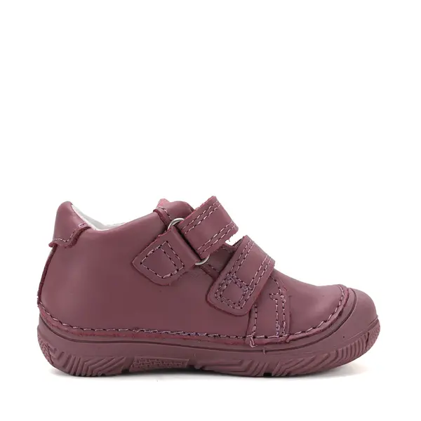 Pantofi D.D Step copii, piele naturală, captuseală din piele, talpă flexibilă, mov cu ursulet_S082-62150AM-27_Pebebe