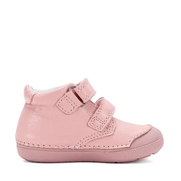 Pantofi D.D.Step fete, piele naturală, primii pași, roz deschis, talpă flexibilă, model cu pisica_S066-62946B-20_Pebebe