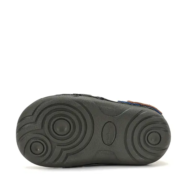 Pantofi D.D. Step baieti, primii pasi, piele naturala, talpa flexibila, olive, model cu castor_ S015-62748B-24_Pebebe