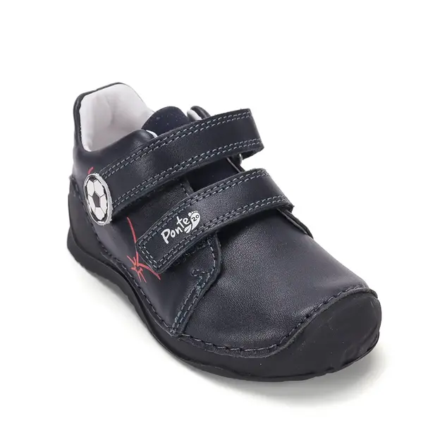 Pantofi din piele naturala cu supinatie pentru Baieti, Ponte20, bleumarin_DA03-6-2154-23_Pebebe