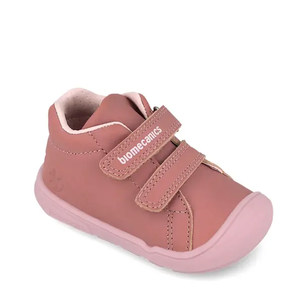Pantofi fete Biomecanics Barefoot, varf protector, piele naturala, roz_261140-G847-24_Pebebe