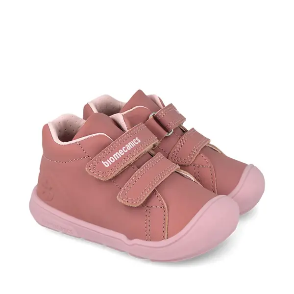 Pantofi fete Biomecanics Barefoot, varf protector, piele naturala, roz_261140-G847-24_Pebebe