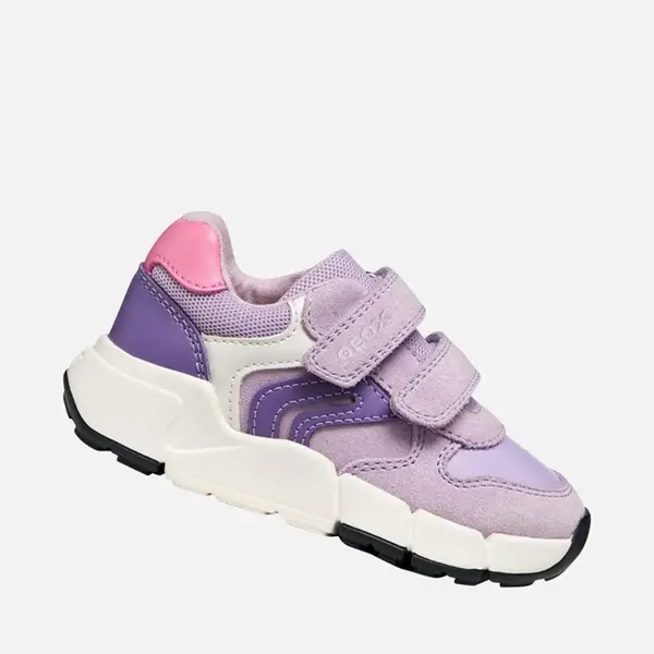 Pantofi Geox Fete, piele naturala, brant antibacterian, Flexyper mini, lila_B656NA-05422-C8112-20_Pebebe