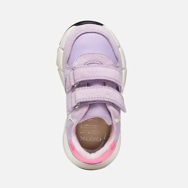 Pantofi Geox Fete, piele naturala, brant antibacterian, Flexyper mini, lila_B656NA-05422-C8112-20_Pebebe