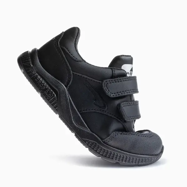 Pantofi primii pași copii Pablosky, piele regenerată certificată, SATURN, negru_204110-27_Pebebe