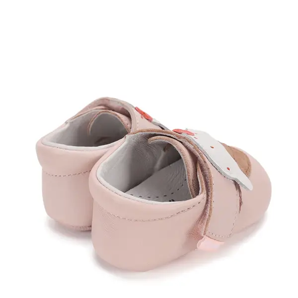 Pantofi primii pasi, interior, piele naturala, roz, inghetata, D.D. Step_K1596-62757-18/19_Pebebe