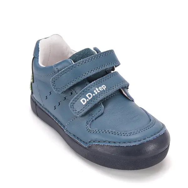 Pantofi sport baieti, piele naturala, luminite, bleumarin, D.D. Step_S068-62272AM-25_Pebebe