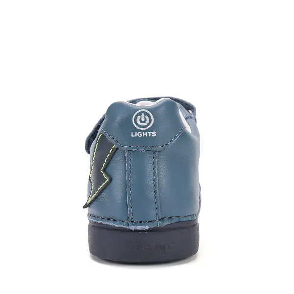 Pantofi sport baieti, piele naturala, luminite, bleumarin, D.D. Step_S068-62272AM-25_Pebebe