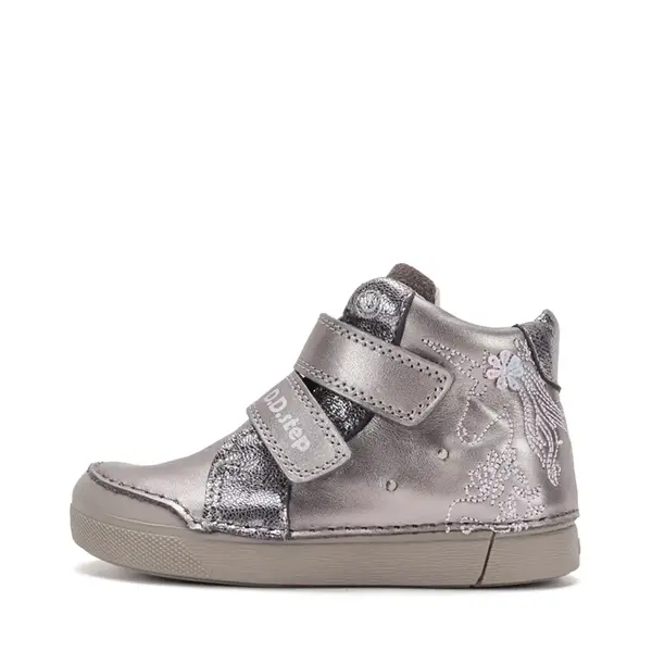 Ghete D.D.Step fete cu LED, talpa flexibila, piele naturala, captuseala piele, cupru, model cu unicorn_A068-62147AM-25_Pebebe