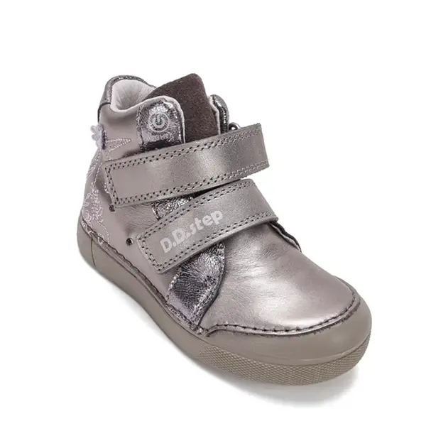 Ghete D.D.Step fete cu LED, talpa flexibila, piele naturala, captuseala piele, cupru, model cu unicorn_A068-62147AM-25_Pebebe