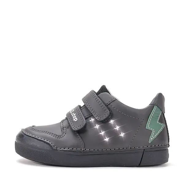 Pantofi sport baieti, piele naturala, luminite, negru, D.D. Step_S068-62272M-26_Pebebe