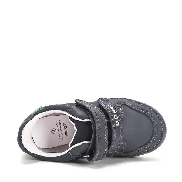 Pantofi sport baieti, piele naturala, luminite, negru, D.D. Step_S068-62272M-26_Pebebe
