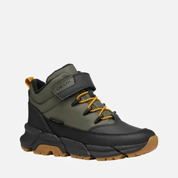 Ghete Geox copii, impermeabili, Military, Flexyper PLUS, Tehnologia Amphibiox™_J66LCA-0FUME-C3009-28_Pebebe