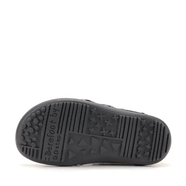 Ghete barefooot D.D Step fete, piele naturala, talpa felxibilă, argintiu cu roz_W063-62643DM-25_Pebebe