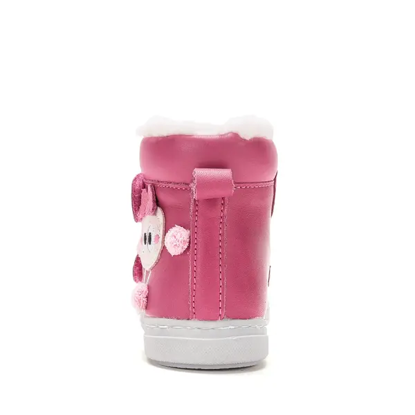 Ghete cu supinatie, fete, piele naturala, talpa ferma, captuseala blana ecologica, fuchsia, Ponte20_DA07-6-2437-22_Pebebe