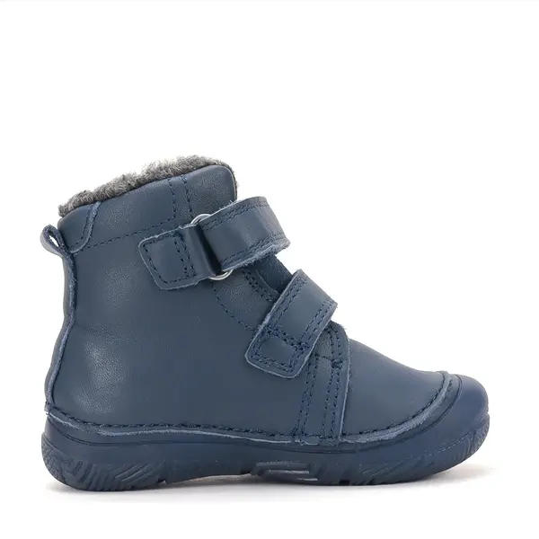 Ghete D.D Step baieti, piele naturala, fluorescente, imblanite, albastru inchis_W082-62555A-20_Pebebe