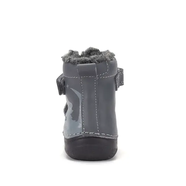 Ghete D.D Step baieti, piele naturala, fluorescente, imblanite, gri_W082-62555B-20_Pebebe