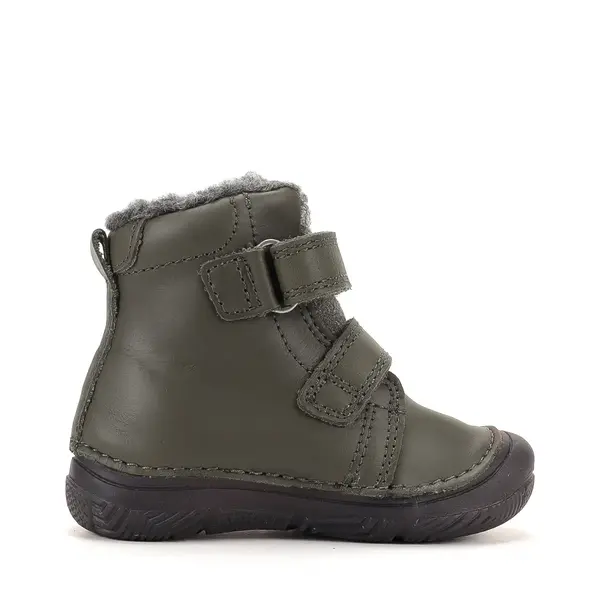 Ghete D.D Step baieti, piele naturala, talpa si design fluorescente, imblanite, olive_W082-62555-20_Pebebe