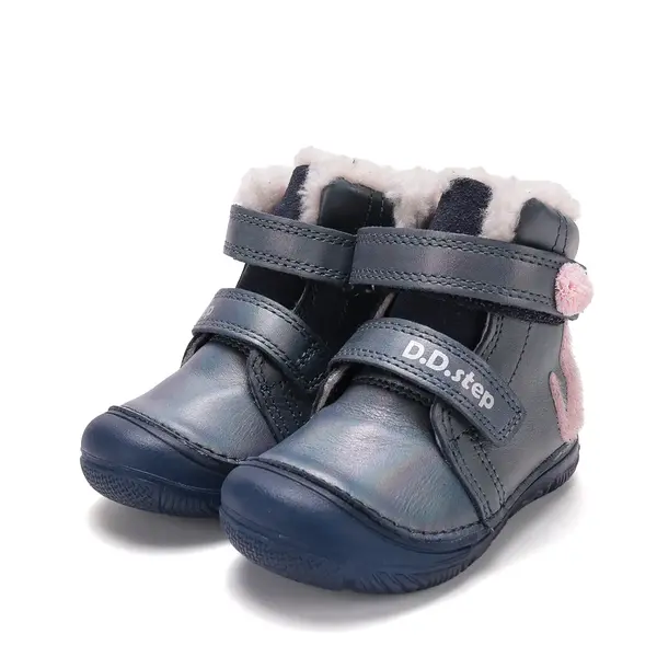 Ghete D.D Step fete, piele naturala, fluorescente, imblanite, bleumarin sidef_W082-62935-20_Pebebe