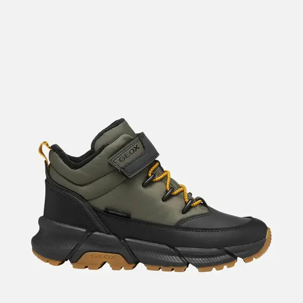 Ghete Geox copii, impermeabili, Military, Flexyper PLUS, Tehnologia Amphibiox™_J66LCA-0FUME-C3009-28_Pebebe