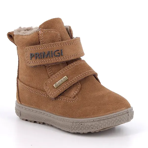 Ghete Primigi baieti, imblanite, Gore-Tex, piele naturala, doua scaiuri, maro_2352900-19_Pebebe