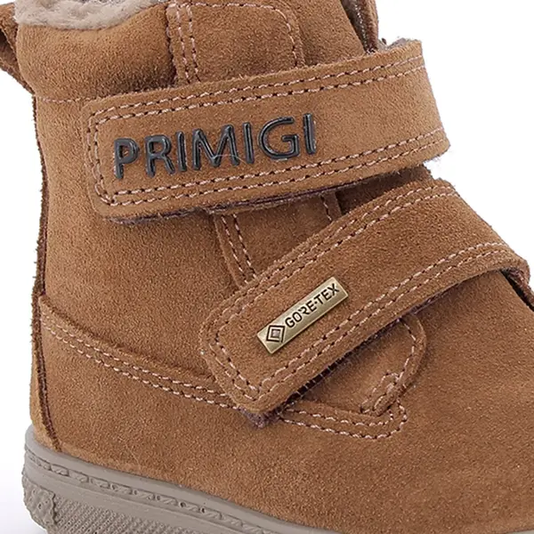 Ghete Primigi baieti, imblanite, Gore-Tex, piele naturala, doua scaiuri, maro_2352900-19_Pebebe
