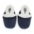 Botoșei de interior din piele întoarsă bleumarin- SLIP03-36-48-Dotty Fish