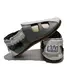 Sandale gri din piele moale cu decupaje- PL004-gri-29-By Pebebe